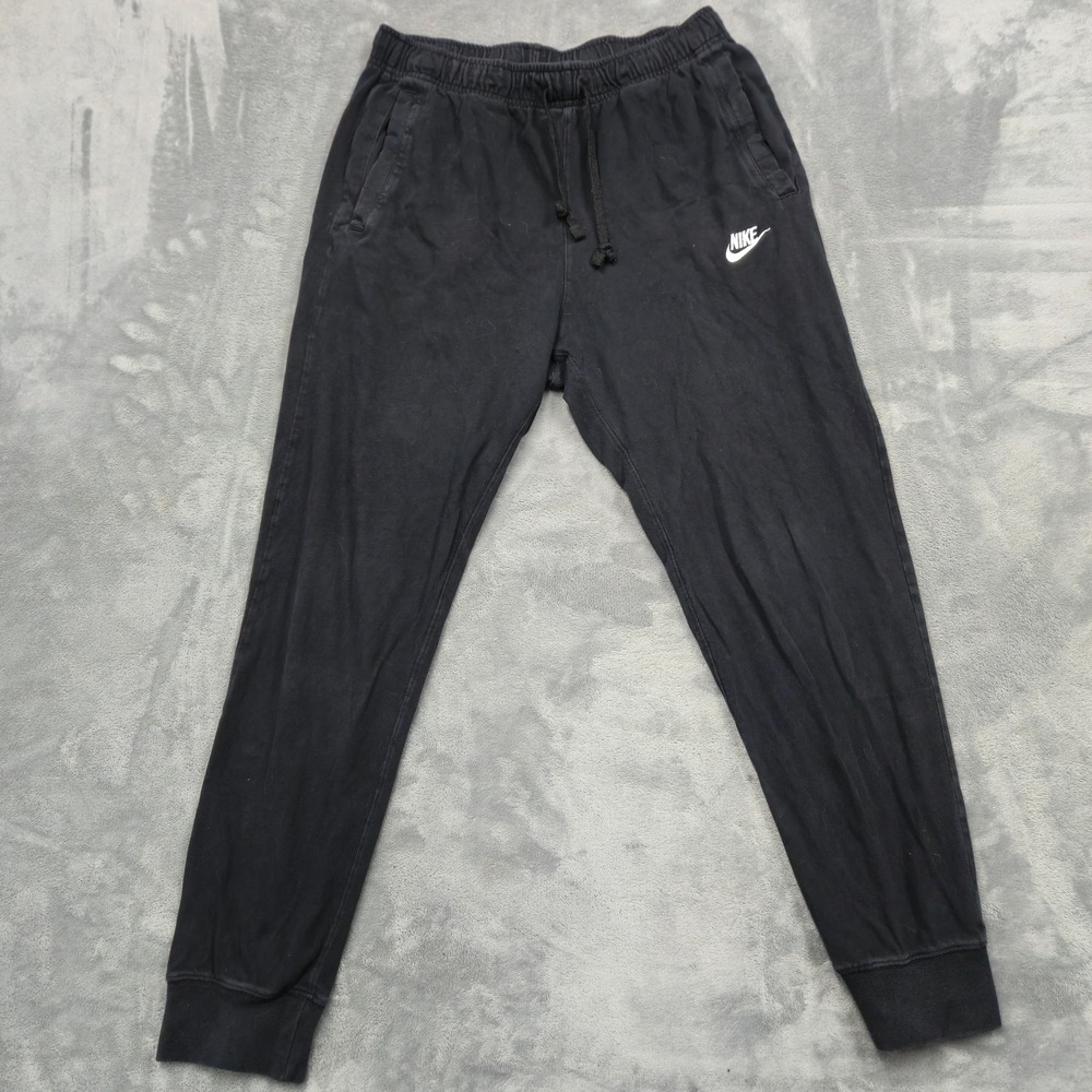 Nike Mens Size Medium Sportswear Joggers Jersey Sweatpants Embroidered Logo